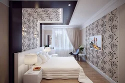 Stylish Wallpaper For The Bedroom Photo In The Interior