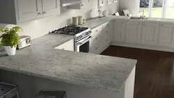 Дизайн кухни с серым камнем