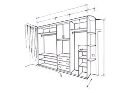 Design of hallway wardrobes scheme