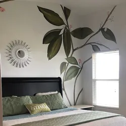 Painting On The Walls In The Bedroom Photo