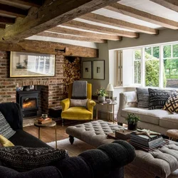 Modern living rooms in cottages photo