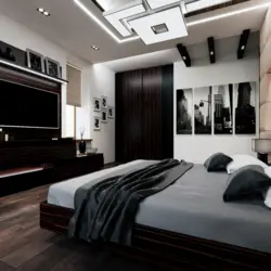Modern men's bedroom design
