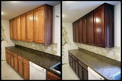 Kitchen facade before and after photos