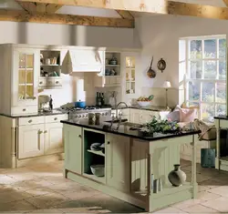 Country style kitchen design for home