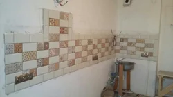 I laid tiles in the kitchen photo