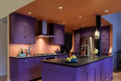 Color combination in the kitchen interior photo design