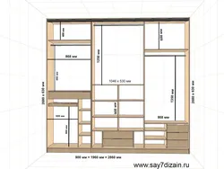 Кіріктірілген гардероб дәлізде сызбалар мен диаграммалар фотосуреттер