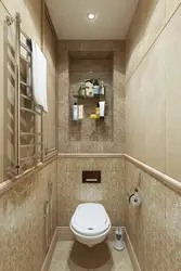 Дызайн туалета ў кватэры з трубамі фота