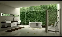 Ванна в эко стиле дизайн