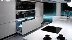 High tech in the kitchen interior is