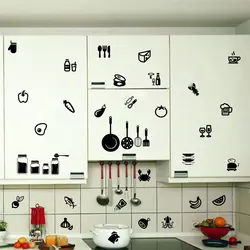 Дизайн кухни наклейками