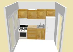 Дизайн кухни в одну стенку