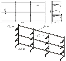 Do-it-yourself hallway made from a profile pipe, photo drawings