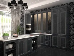 Kitchen design black classic