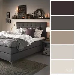Color Combination In The Bedroom Interior Brown