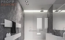 Ванная комната серый мрамор фото