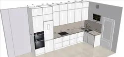 Встроенные кухни фото 4 метра