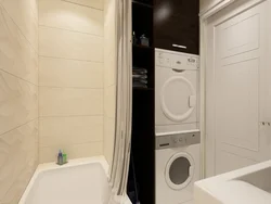 Сушильная машина в ванной комнате фото