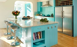 Tiffany kitchen color in the interior