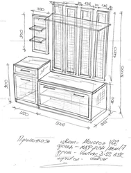 Чертежи мебель для прихожей фото