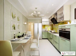 Kitchen design 16 sq m photo