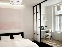 Room With Two Zones Bedroom Design Photo