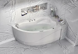 Акрил ваннасы бар ванна бөлмесінің дизайны