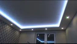 Виды натяжных потолков фото для спальни со светодиодной подсветкой