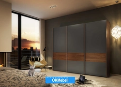 Wardrobe design for a bedroom in a modern style photo