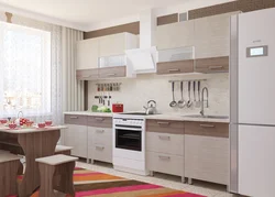 Choose the color of the kitchen set for a small kitchen photo