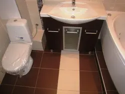 Короб в ванной для труб в интерьере