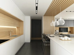 Дизайн кухни с высокими потолками 3
