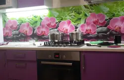 Фартук на стену для кухни из пластика фото