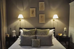 Modern wall sconces for the bedroom photo in the interior