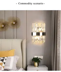 Modern wall sconces for the bedroom photo in the interior