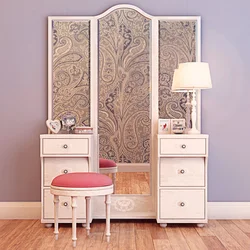 Photo of a dressing table with a mirror in the hallway photo