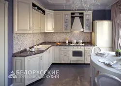 Classic corner kitchens in a modern style photo