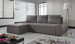 Угловые диваны в интерьере фото спальное место