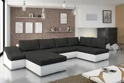 Corner sofas in the interior photo sleeping place