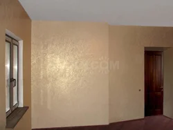 Bark beetle walls in apartment photo