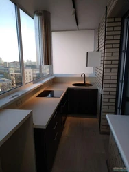 Кухня На Балконе В Однокомнатной Квартире Фото