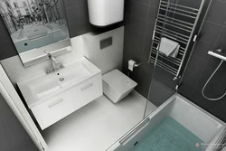 Bath design 2 sq m with shower
