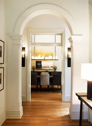 Arch in a modern style in an apartment photo