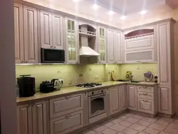 Кухня беленый дуб в интерьере фото