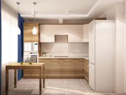 Kitchen design 10 sq m in a light tone