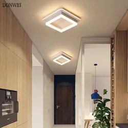 Lighting in the hallway in the apartment suspended ceiling with photo