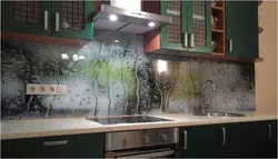 Шкляны фартух для кухні выявы фота