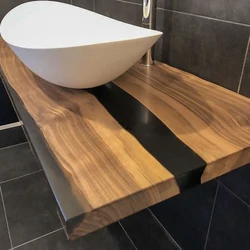 Wooden Countertops For Bathtub Photo