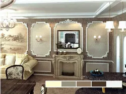 Дизайн гостиной фото лепнина в интерьере