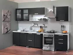 Фото кухонных гарнитуров для маленькой кухни прямые